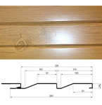 Сайдинг Металл Сосна МП СК 14*226 Ecosteel 0.5