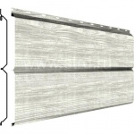 Сайдинг Металл Беленый дуб Lбрус 15*240 Ecosteel 0,5