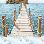 Панель ПВХ Добор 1шт Море 2700*250*8мм