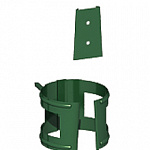 Крепление трубы на кирпич МП зелёный RAL 6005
